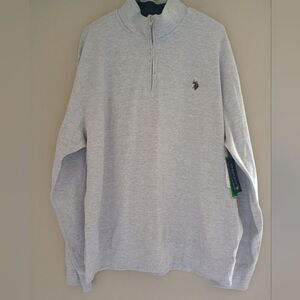 NWT U.S. Polo Assn. Grey Pullover Long Sleeve Size 2X